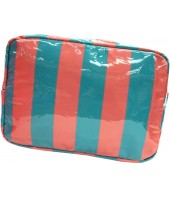Cosmetic Pouches-1693-BLU/PNK